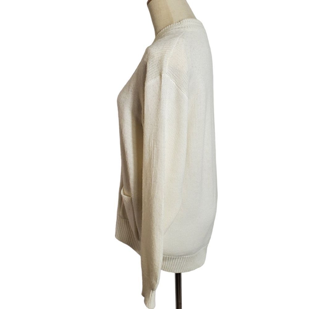 Vintage Cream with Gold Buttons Cardigan - Picture 5 of 6